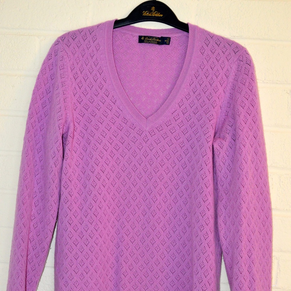Brooks Brothers 100% Cashmere Sweater, Size S